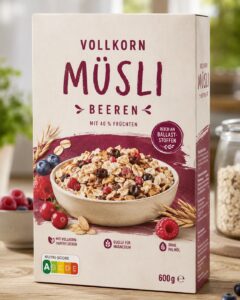 Label Grüner Knopf an einem Hemdkragen eingenäht