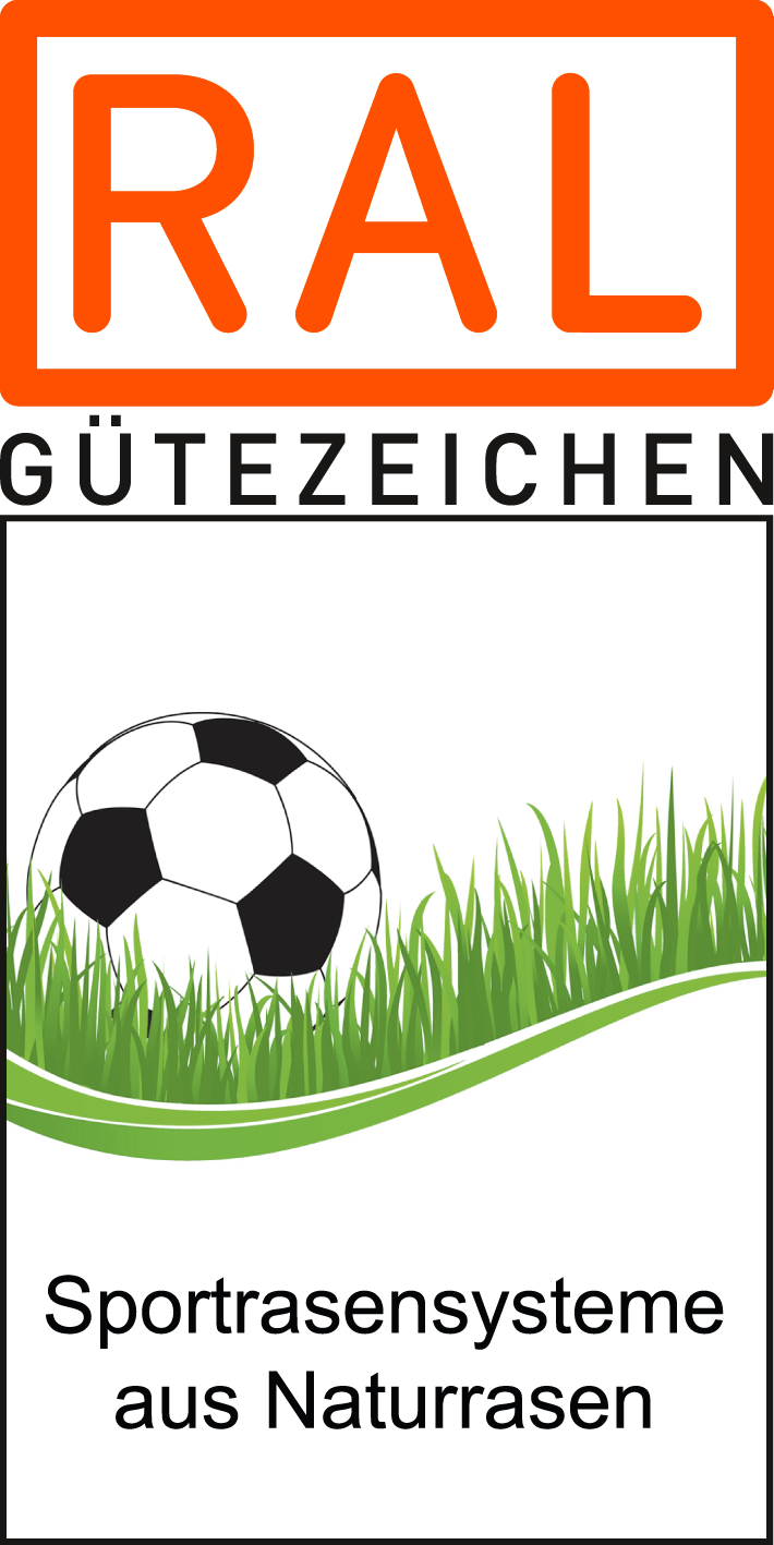 Logo Gütezeichen Sportrasensysteme aus Naturrasen