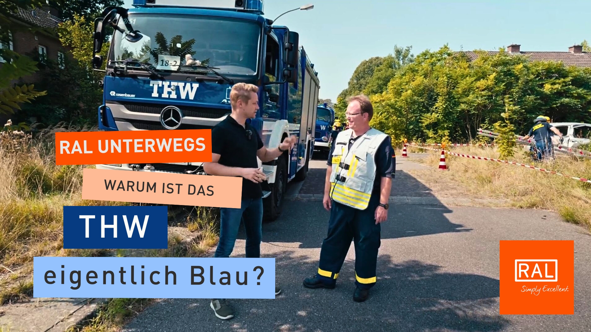Videovorschaubild: RAL unterwegs - Warum ist das THW eigentlich Blau?