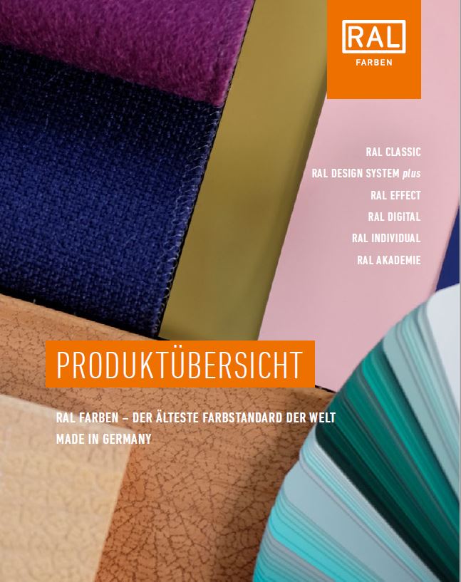 RAL FARBEN Produktübersicht Titelblatt