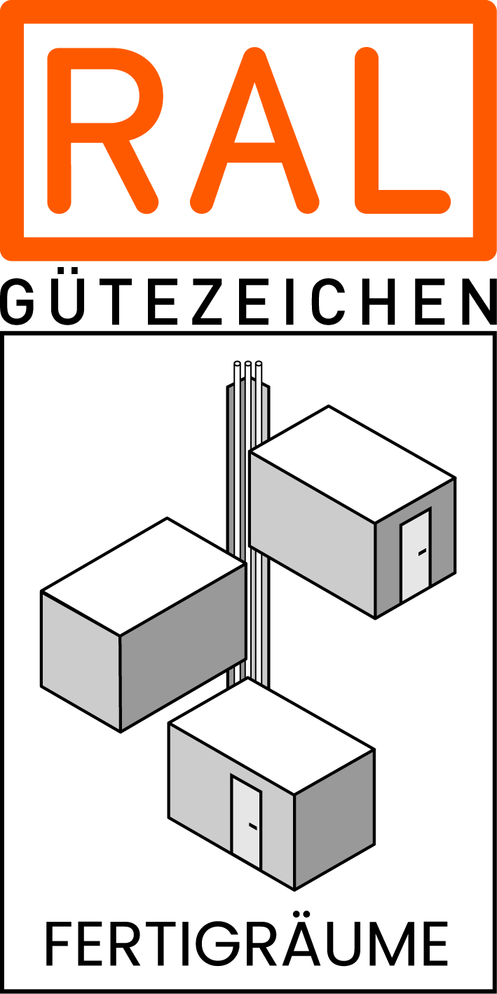 Logo RAL Gütezeichen Fertigräume