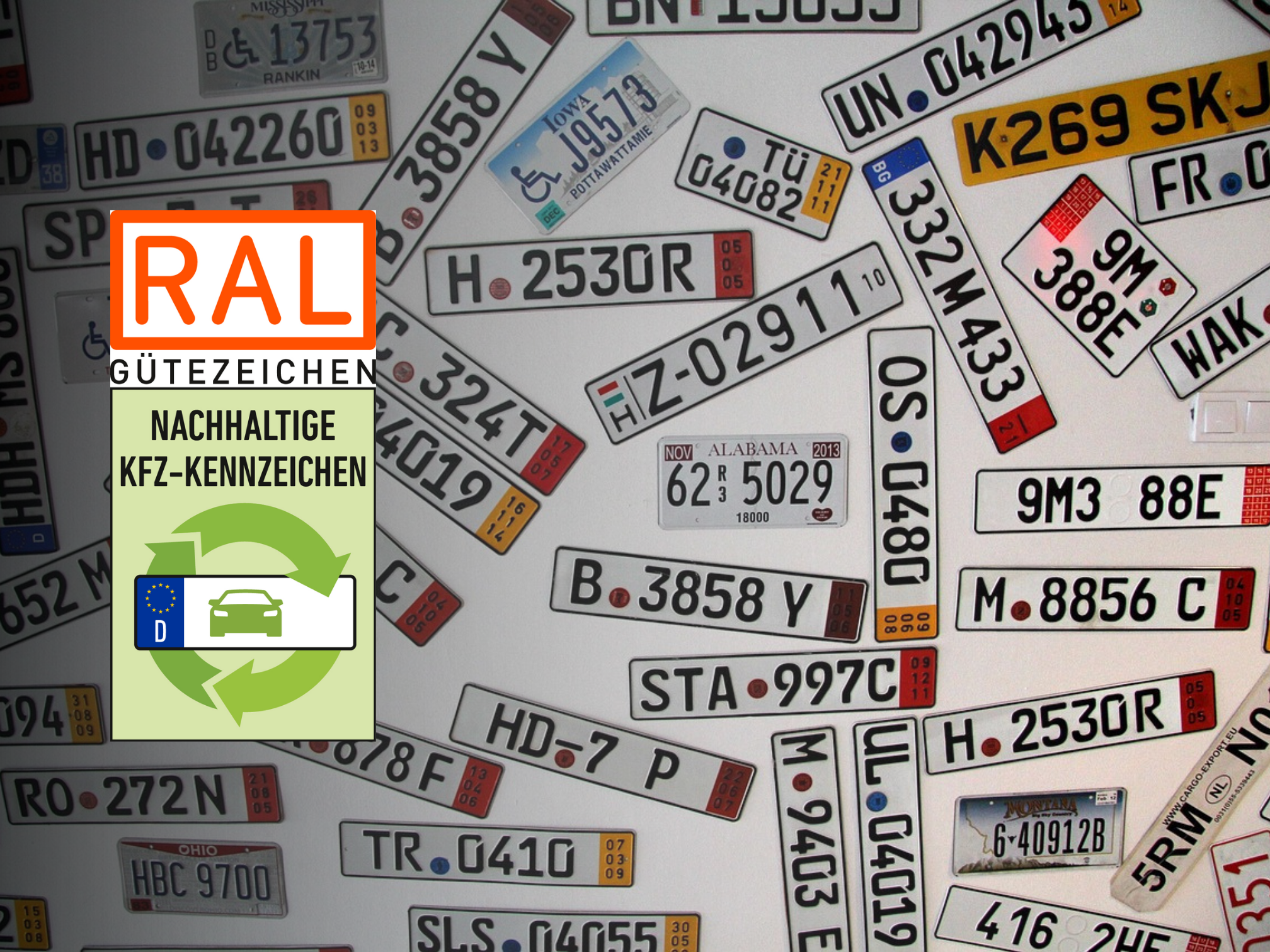 viele versch. Kfz-Schilder