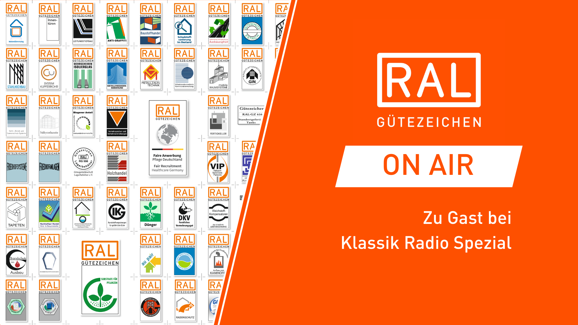 RAL Gütezeichen bei Klassik Radio Spezial