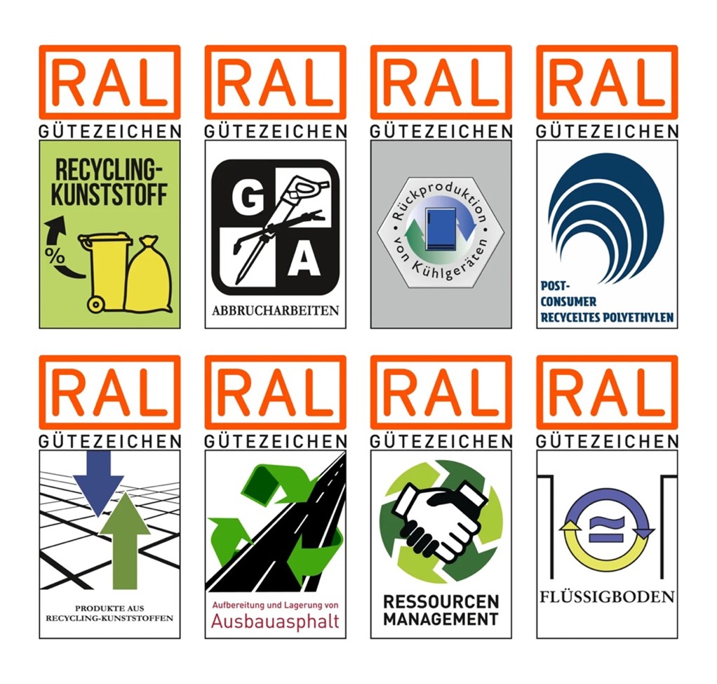 Übersicht der RAL Gütezeichen im Bereich Recycling